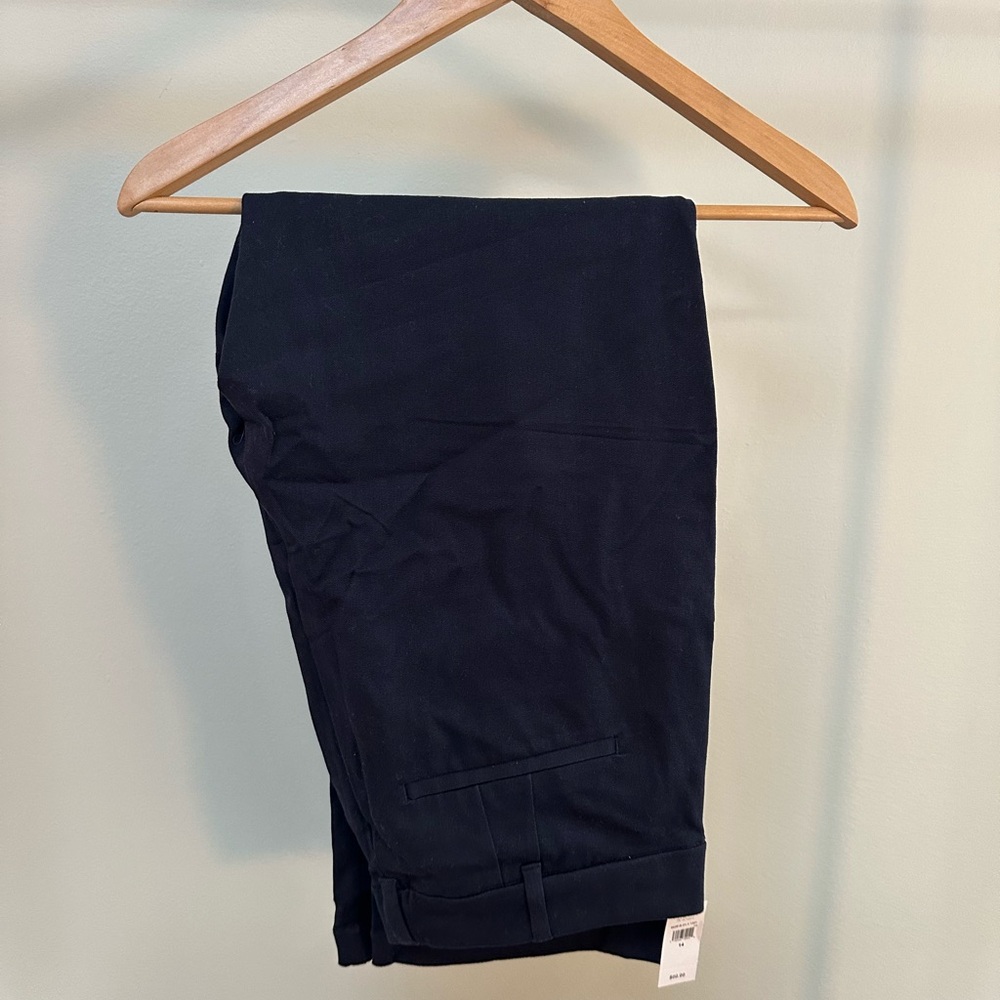 GAP Navy High Rise Kick Fit Trousers